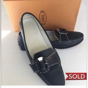 SOLD. Tods  leather loafers$700